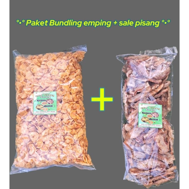 

Bundling 500 gram emping + 500 gram sale pisang goreng