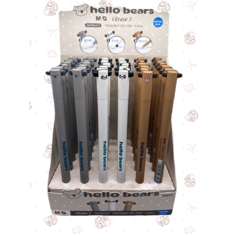 

M&G Pulpen Hapus motif Hello Bears Original