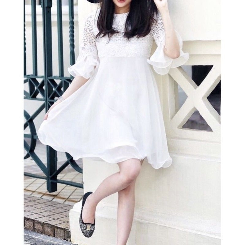 preloved jolie clothing dress in white