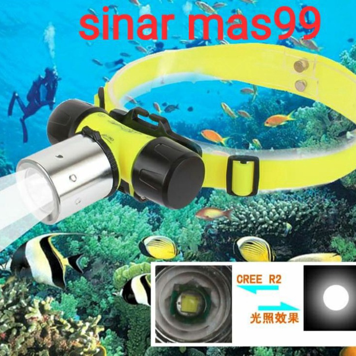 TERLARIS Senter Kepala SelamSenter Diving