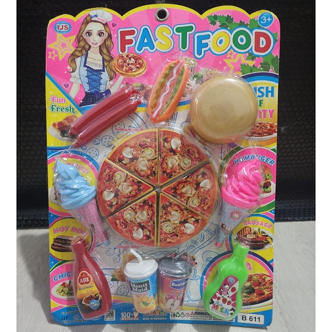 MAINAN MASAKAN PIZZA FAST FOOD