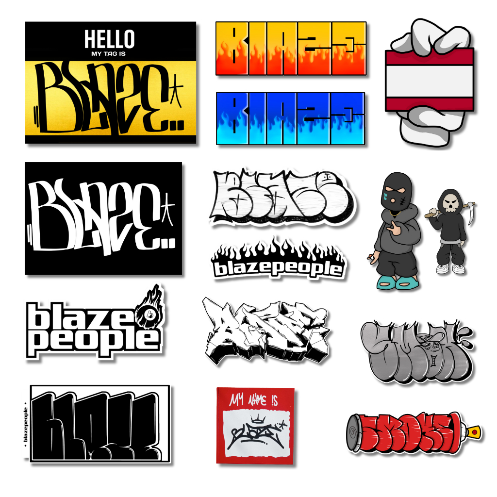 

Stickerpack Blaze People VOL 002