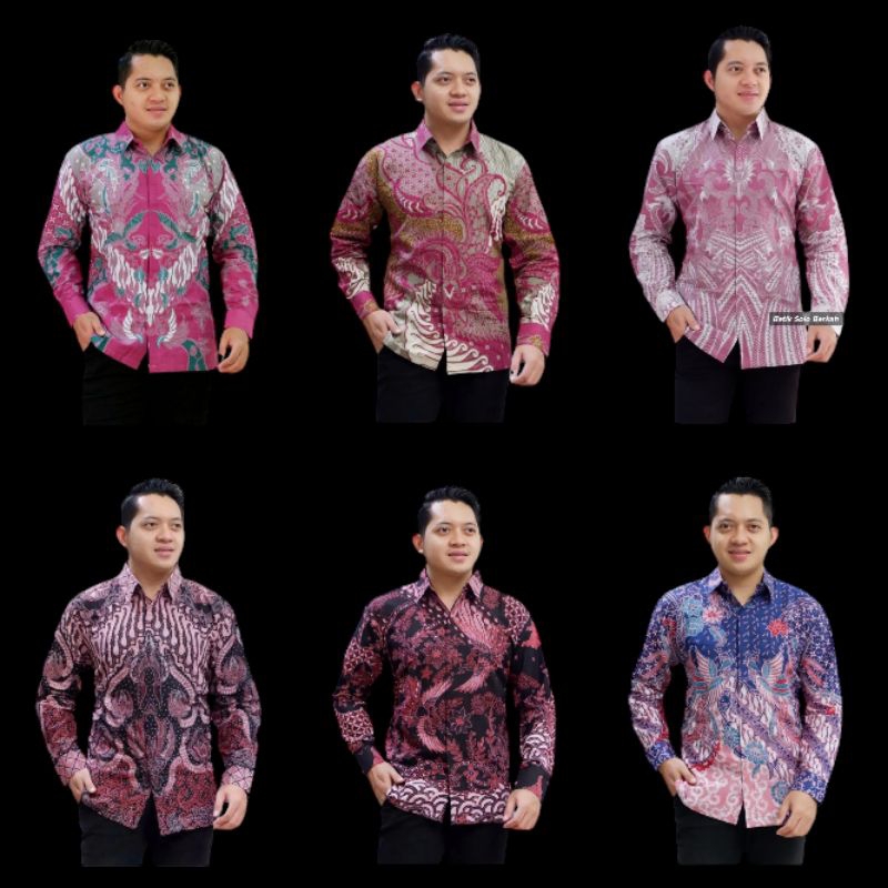 [BATIK PINK] Kemeja Batik Pria Warna PINK Full Lapis FURING Bahan Katun ADEM HALUS NYAMAN Hem Atasan