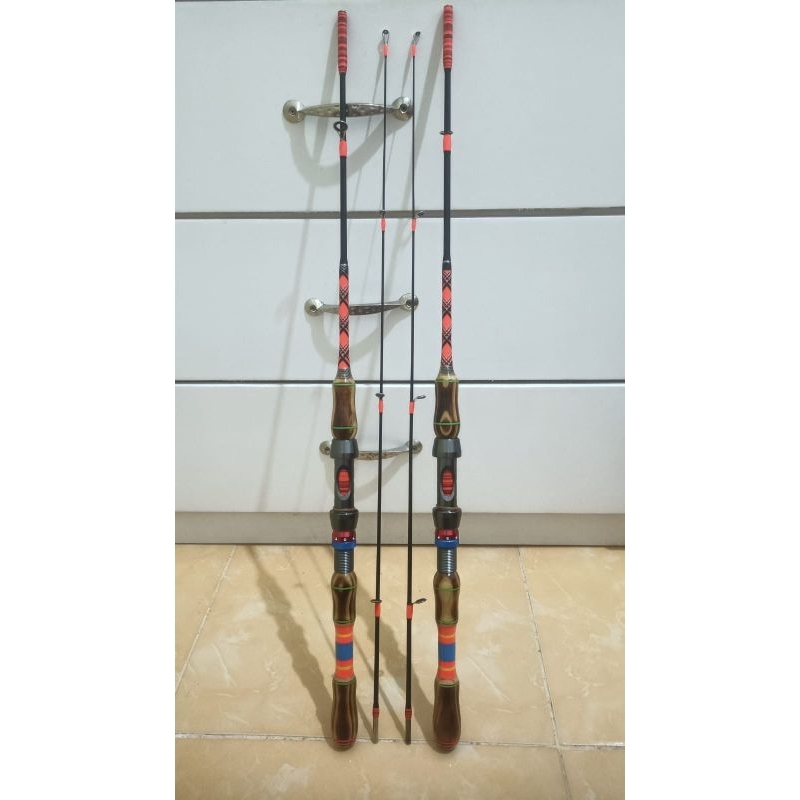 joran pancing udang dan ikan gagang jati belanda salai