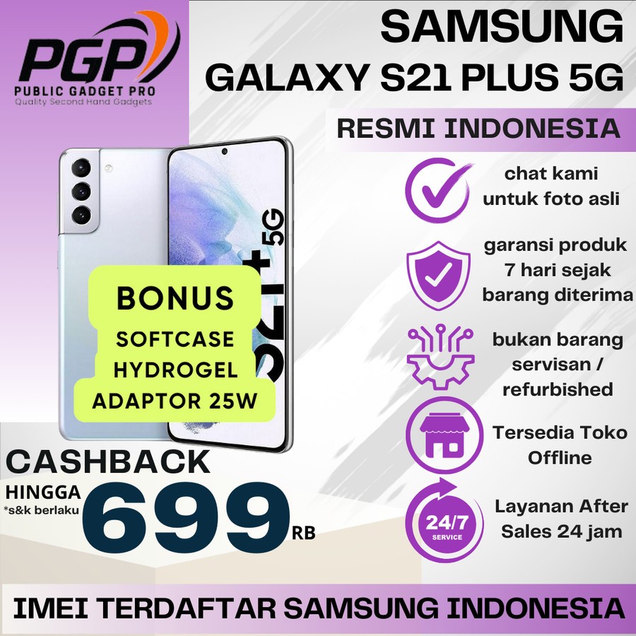 SEIN | Samsung Galaxy S21 + Plus 5G | S21 FE 5G 128GB 256GB Second Resmi Indonesia