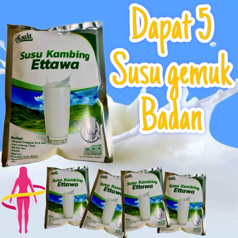 

Susu Gemuk ettawa aiswa dapat 5pcs