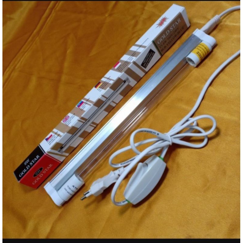 Lampu UV T5 Set 8 Watt Bulb ( Cek Uang palsu ) GoldStar