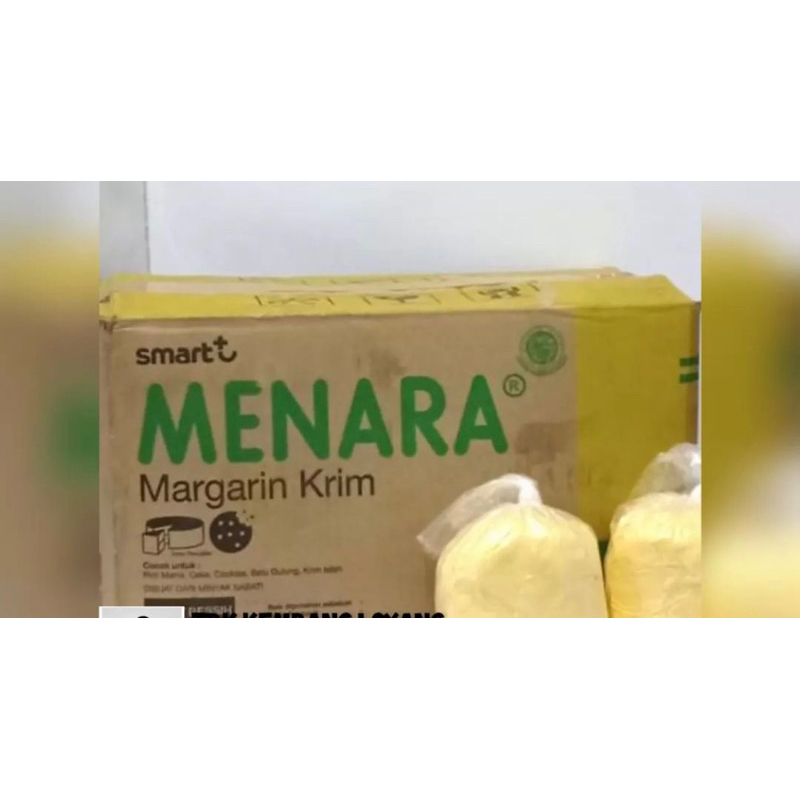 

Margarin Menara Cream Kuning Repack 1 Kg / Mentega Menara Krim Kuning Repack