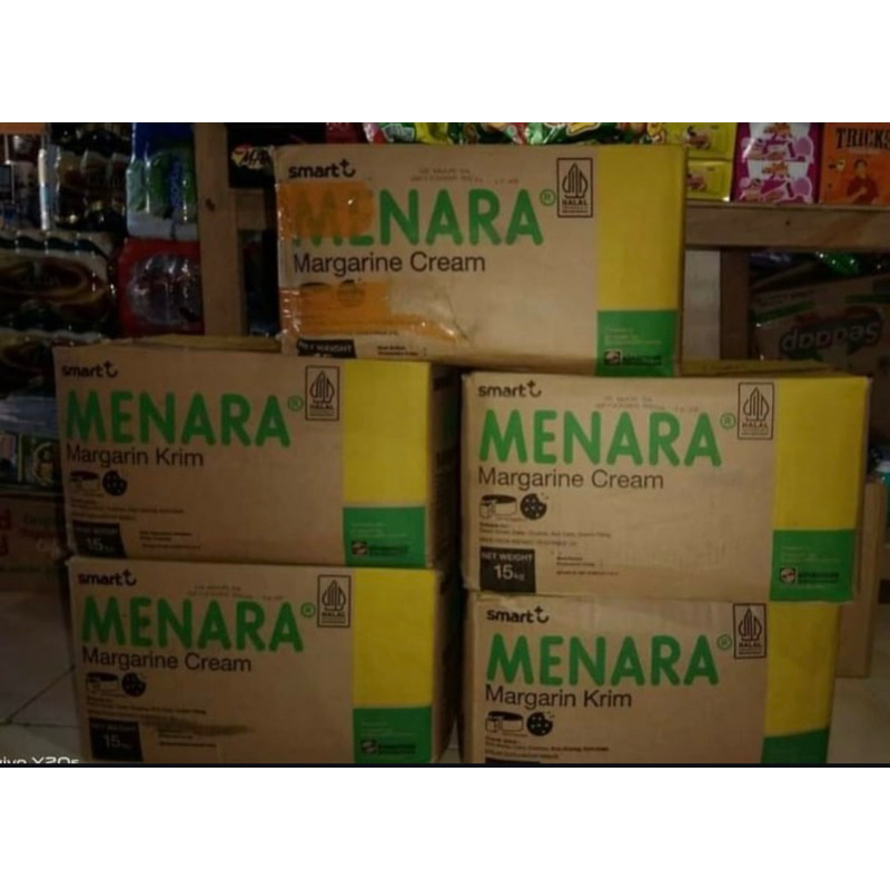 

Margarin Menara Cream Kuning 1 Dus isi 15 Kg / Mentega Menara Krim 1 Dus