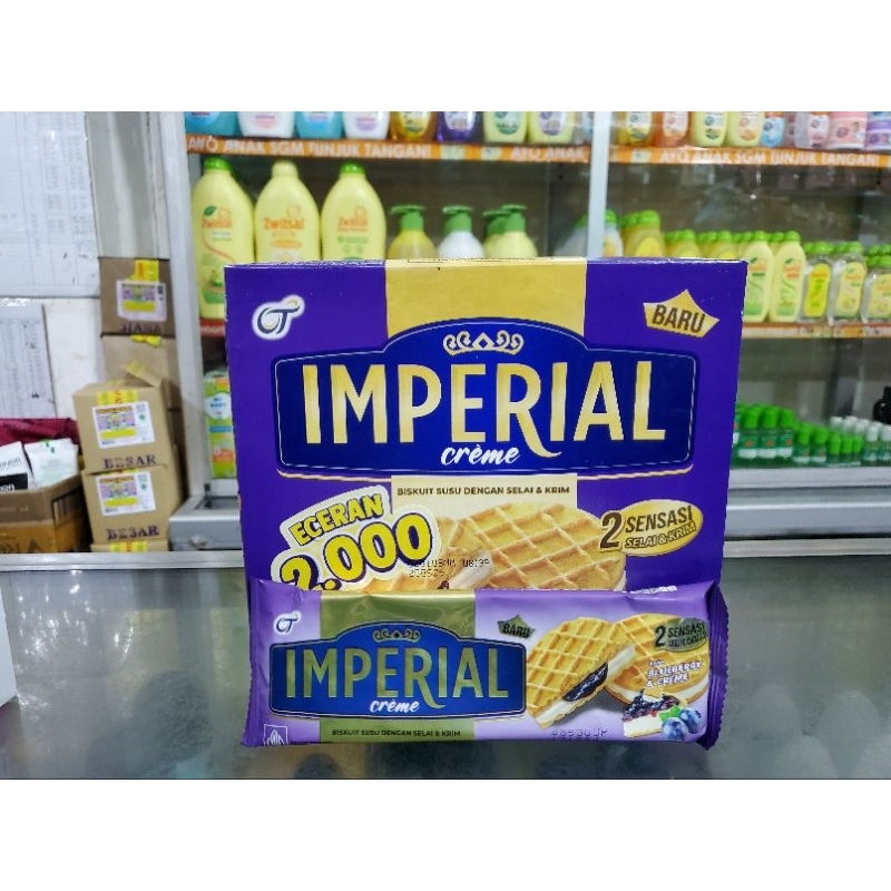 

Wafer IMPERIAL CREME BLUBERRY-[Isi 1box 12pcs]