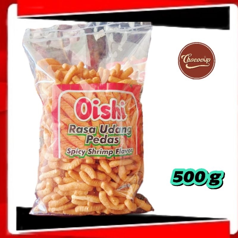 

OISHI UDANG 500G I PUSAT SNACK DAN COKLAT KILOAN ORIGINAL I CEMILAN INDOFOOD MURAH I JABODETABEK