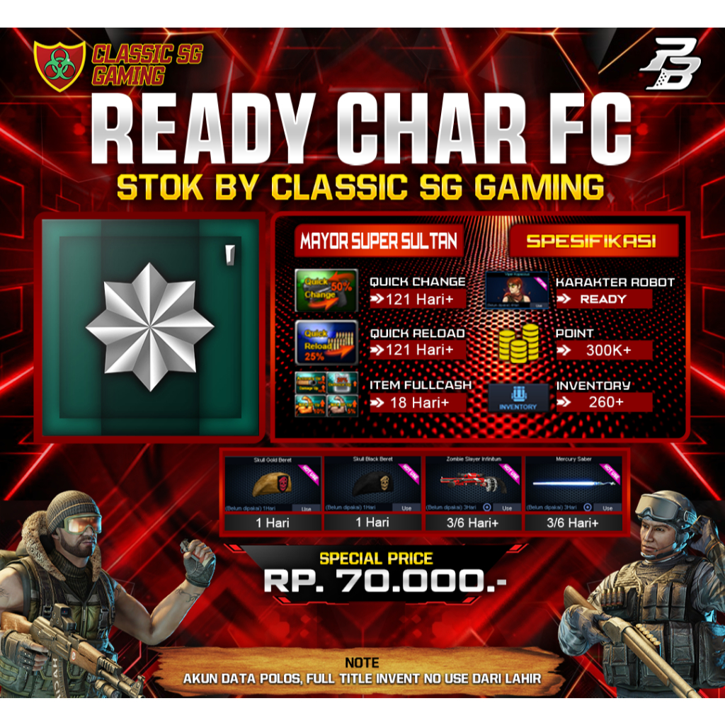 CHAR POINT BLANK MAYOR 1 SUPER SULTAN FULL TITLE |GAME PC