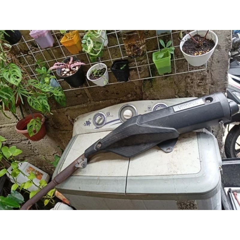 Knalpot r15 v2 r 15 v 2 xabre sabre yamaha original ori copotan standar fullsystem fullset tinggal p