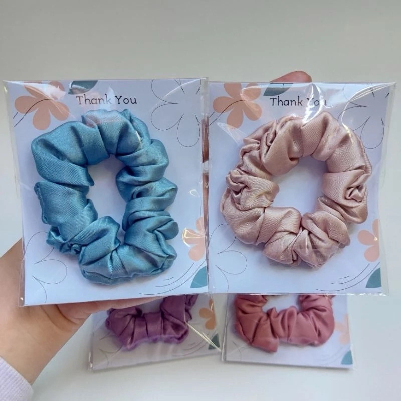 Souvenir pernikahan scrunchie, Souvenir scrunchie, Souvenir ulang tahun, Souvenir nikahan, Souvenir 