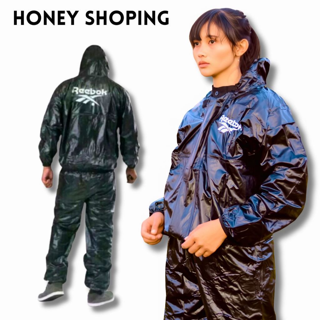 Jas Hujan / Jaket Sauna / Jaket  / Baju Sauna Suit Jaket Celana Olah Raga Pria Wanita Best Quality/J