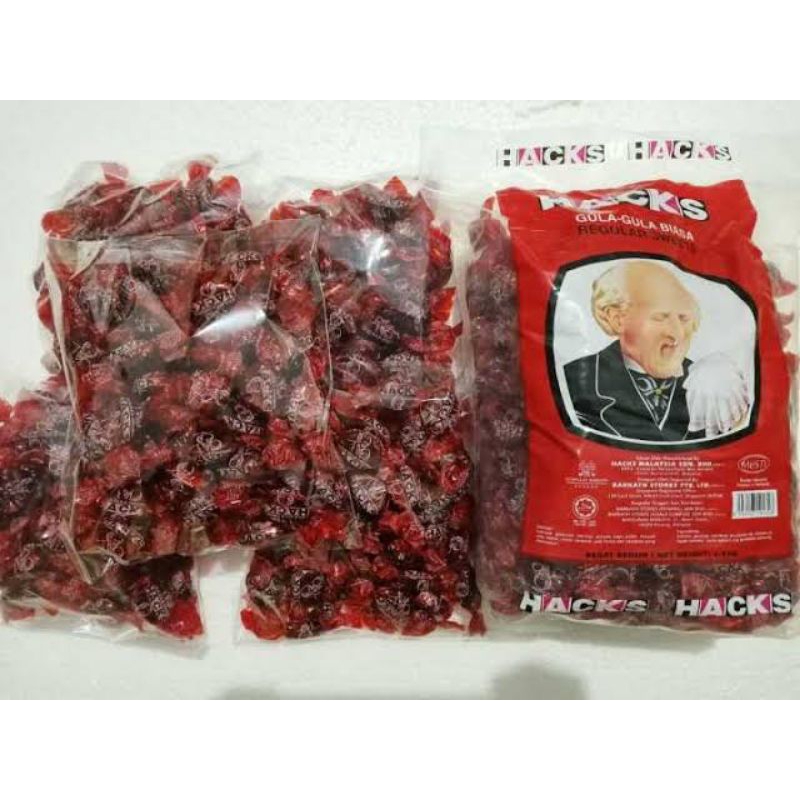 

1.5KG PERMEN HACKS ASLI / PERMEN HACK ORIGINAL HACKS BUNGKUS MERAH