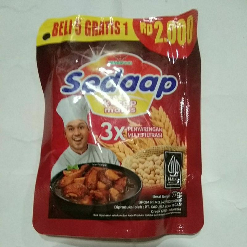 

Kecap manis sedaap 77 gram 2000