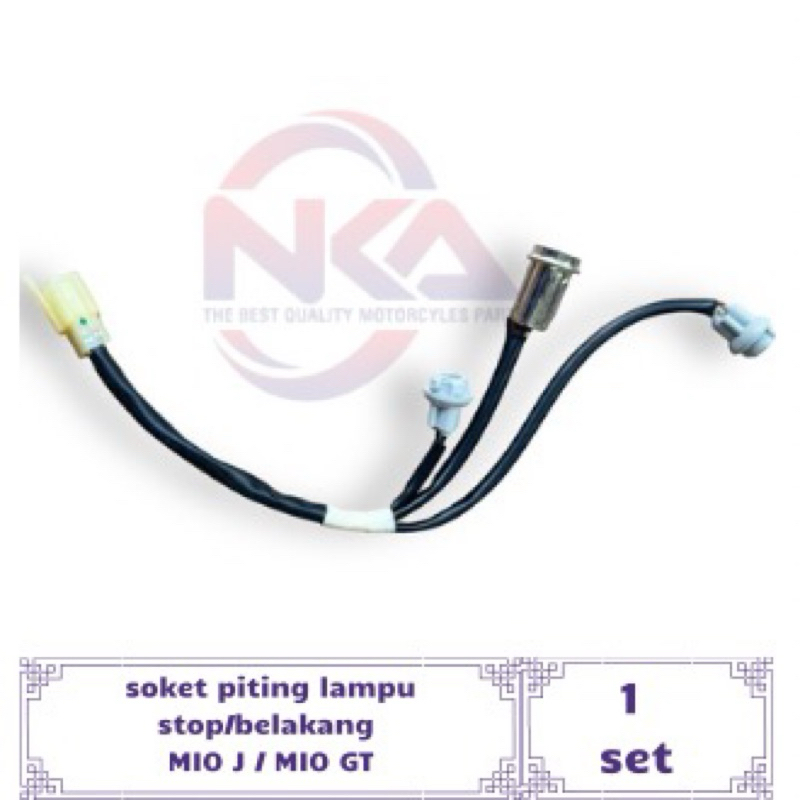 soket piting lampu belakang mio j / mio gt lampu stop stop assy
