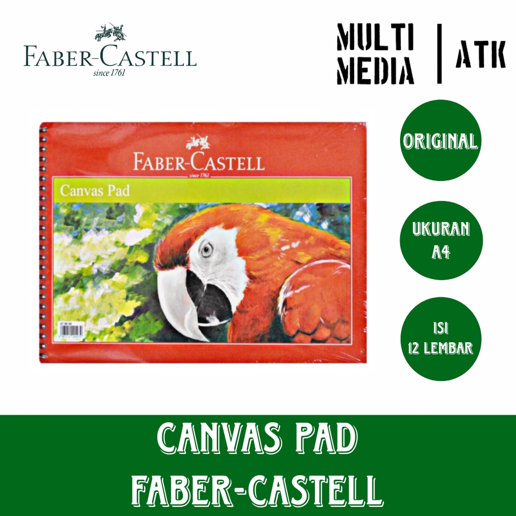 

FABER-CASTELL CANVAS PAD A4 / BUKU GAMBAR CANVAS SKETSA