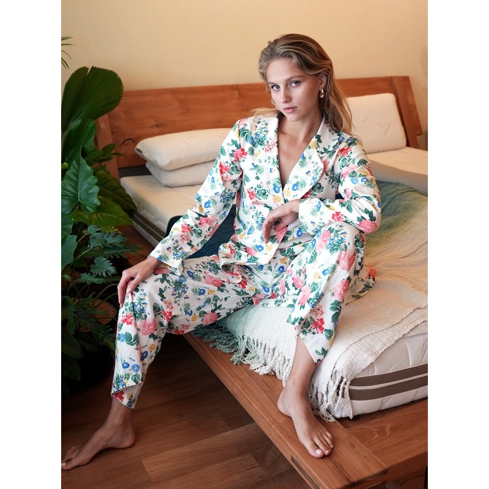 Into The Garden- Linen Jacket Set