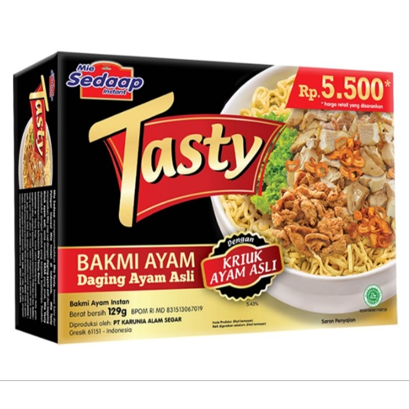 

Tasty Mie Instant Bakmi Ayam 129 gram