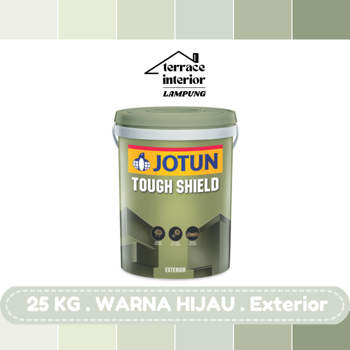 Cat Tembok Tough Shield Jotun warna Hijau 25 kg