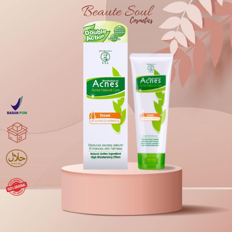 Acnes Moisturize Cream | Acnes Natural Care Oil Control &Whitening Cream ~Beaute Soul ~