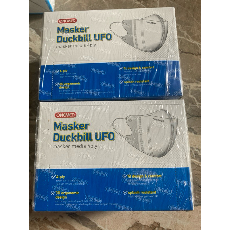 Masker Duckbill Onemed Masker Medis Duckbill Dewasa UFO isi 30 pcs