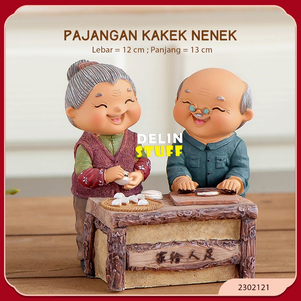 Patung Pajangan Kakek Nenek Pajangan Akong Ama Aesthetic (2302121)