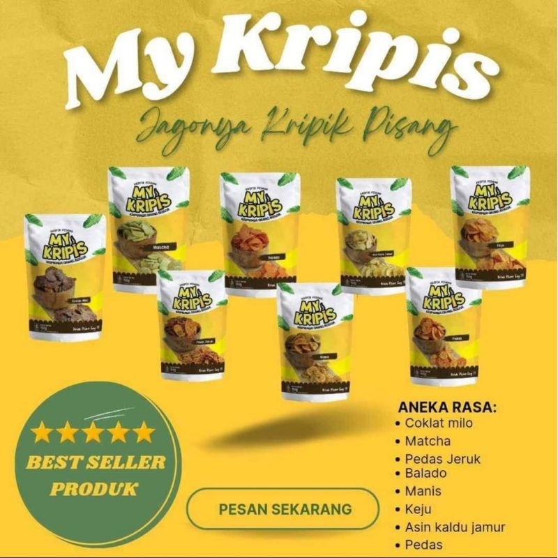 

cemilan MY KRIPIS keripik pisang dan makaroni