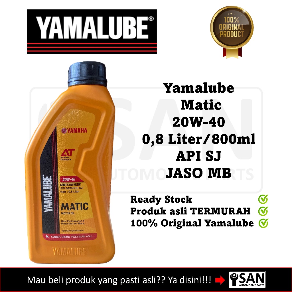 Oli Motor Matic Oli Yamalube Matic Original 100% 800ml