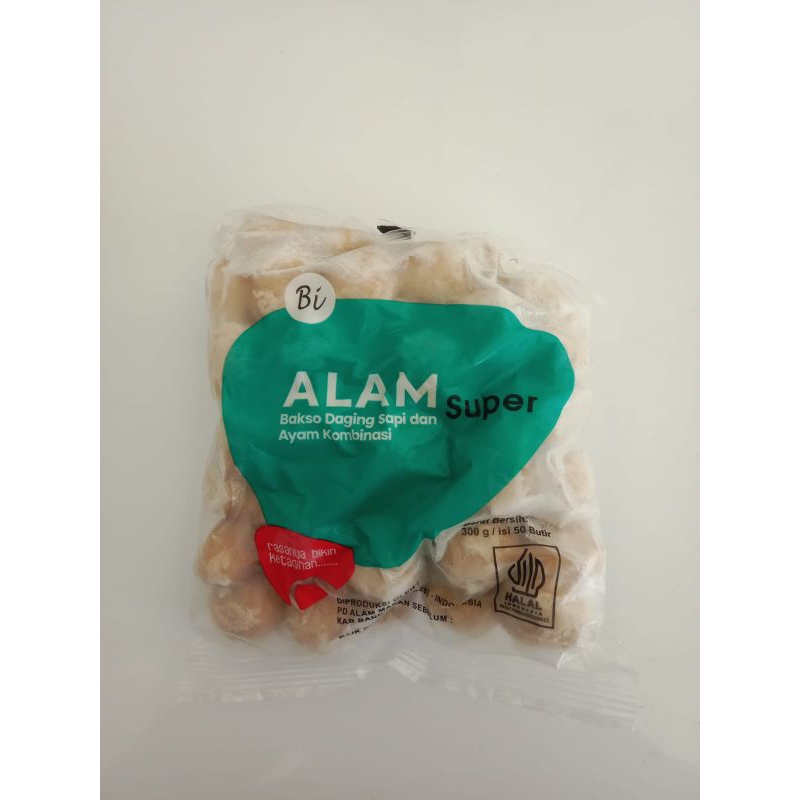 

Baso Alam Kombinasi isi 50 Butir 300 Gr