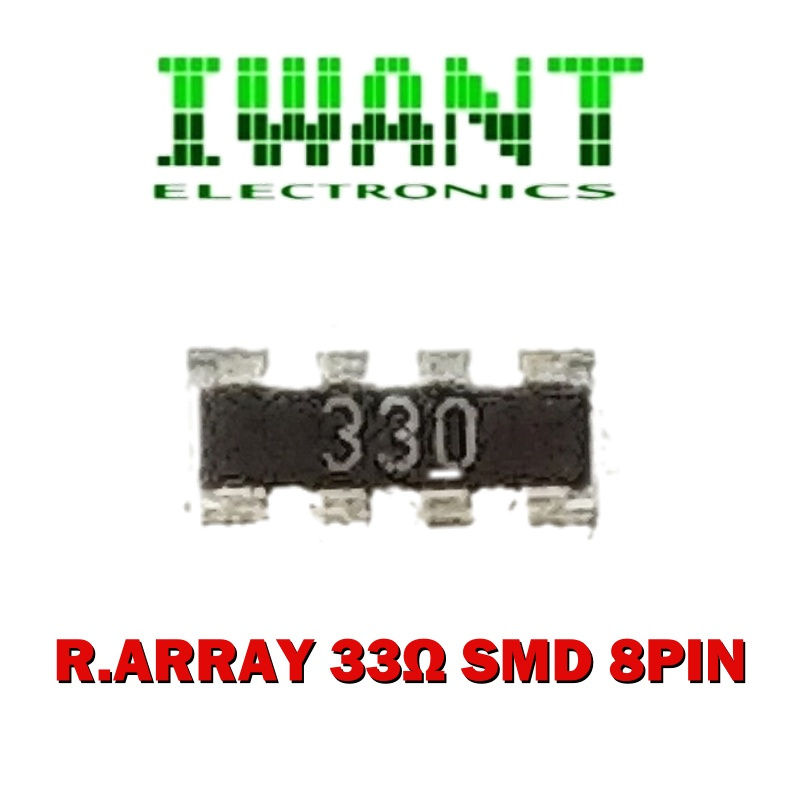 RESISTOR ARRAY 33 OHM 8PIN SMD ARRAY33OHM SMD 8 KAKI RESISTOR ARRAY SMD 330