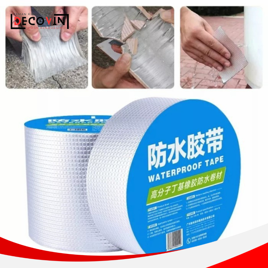Lakban Anti Bocor Lem Anti Air alumunium Foil Butyl Waterproof Tape