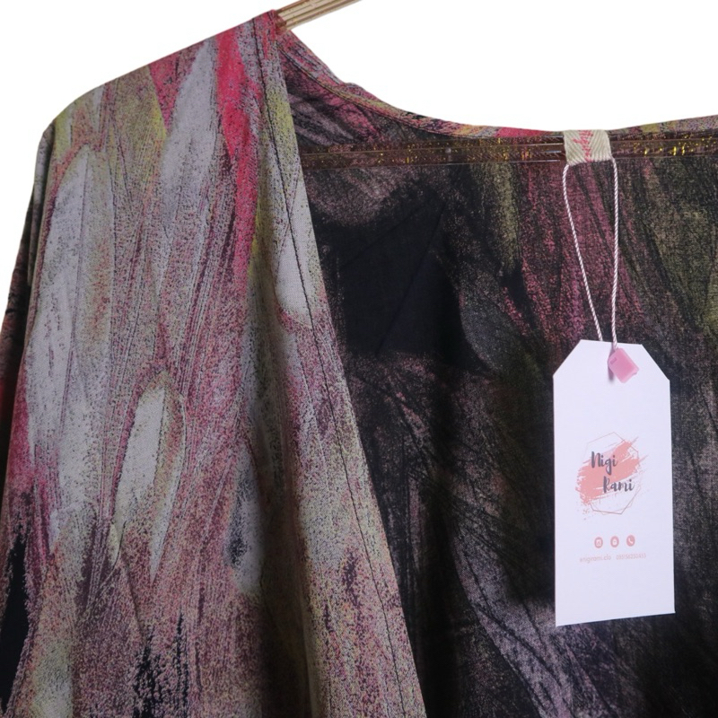 ABSTRACT OUTER - Casual Series || Outer Motif Wanita ( Oversized)