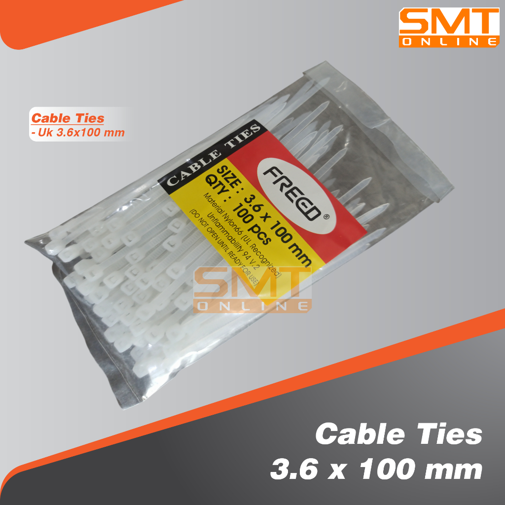 

(100pcs) Kabel Ties / Cable Ties / Kabel Tis FREED 100mm