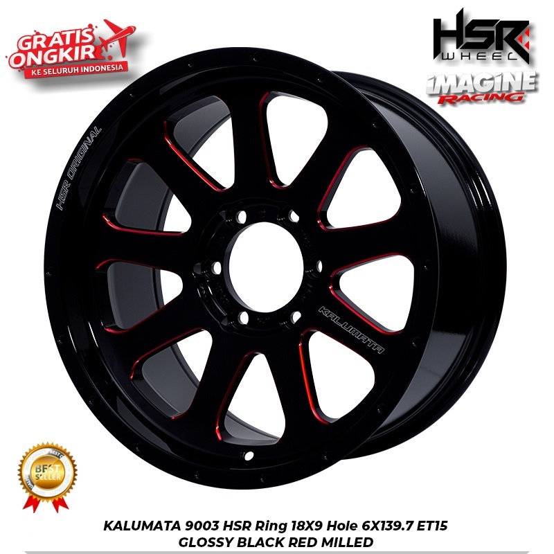 Velg mobil ring 18 untuk pajero fortuner triton ranger hole 6x139,7 hsr kalumata