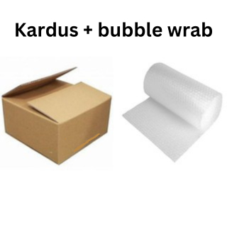 

Packing Kardus dan Bubble Wrap ukuran kecil dan sedang