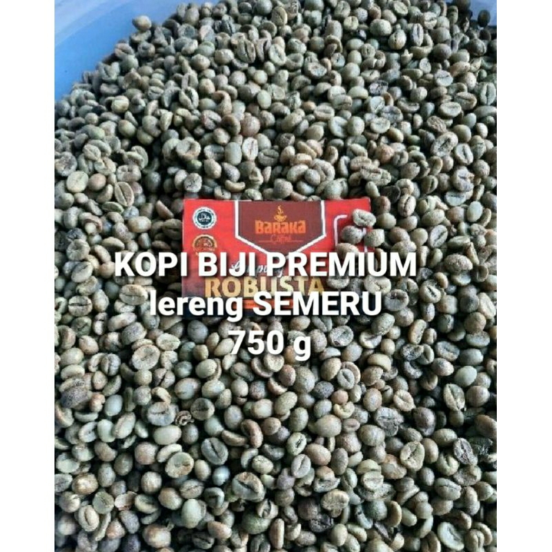 

GREEN BEAN ROBUSTA PREMIUM 750 G/KOPI BIJI KHAS LUMAJANG.