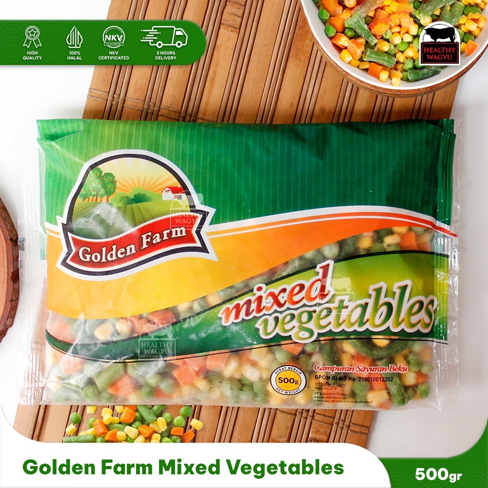 

Frozen Mix Vegetable 500gr Healthy Wagyu