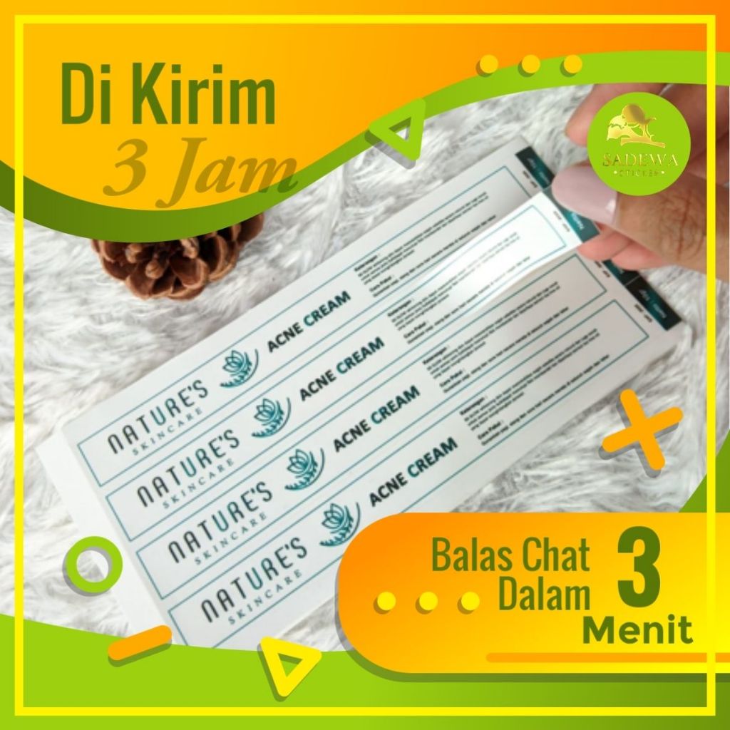 

SPV 2 8-15 Sticker Label Olshop Cetak Stiker Custom Print Logo Kemasan Produk Waterproof Anti Air