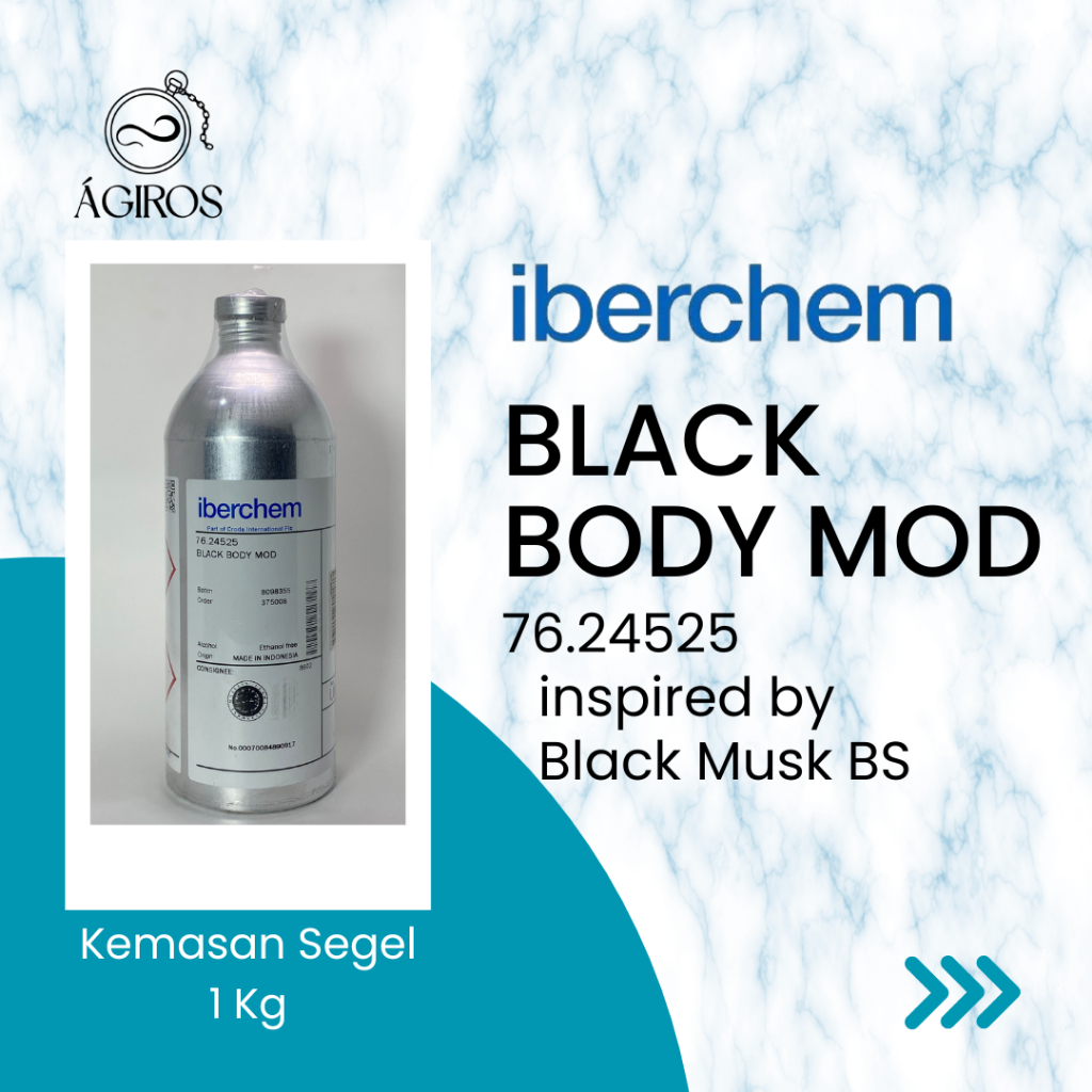 Bibit Parfum Iberchem Black Body MOD Kemasan Segel 1 kg