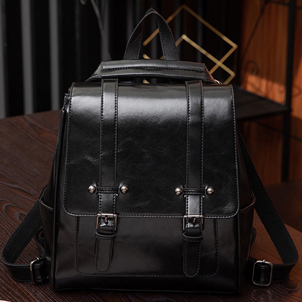 Tas Ransel Wanita, Tas Ransel Kulit PU Bergaya untuk Perjalanan Santai