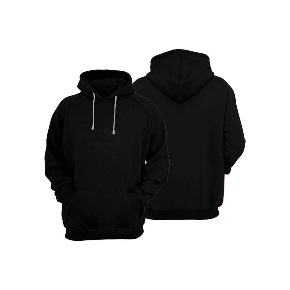 BIKINSABLONKAOS Hoodie Hitam Polos Premium Unisex