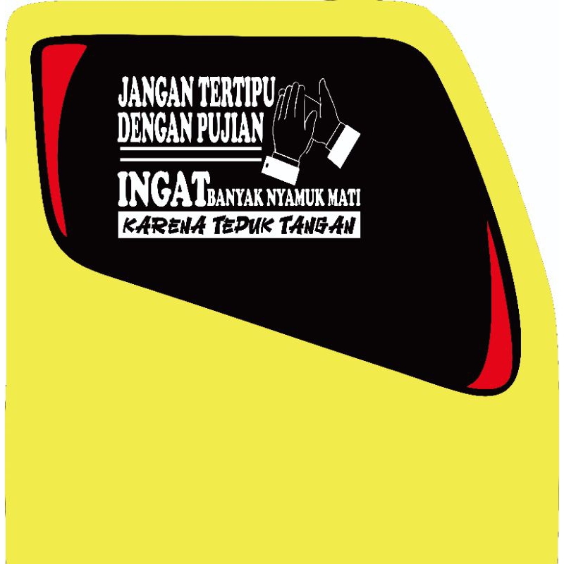 sticker kaca samping mobil pick up atu truck stiker kaca samping mobil