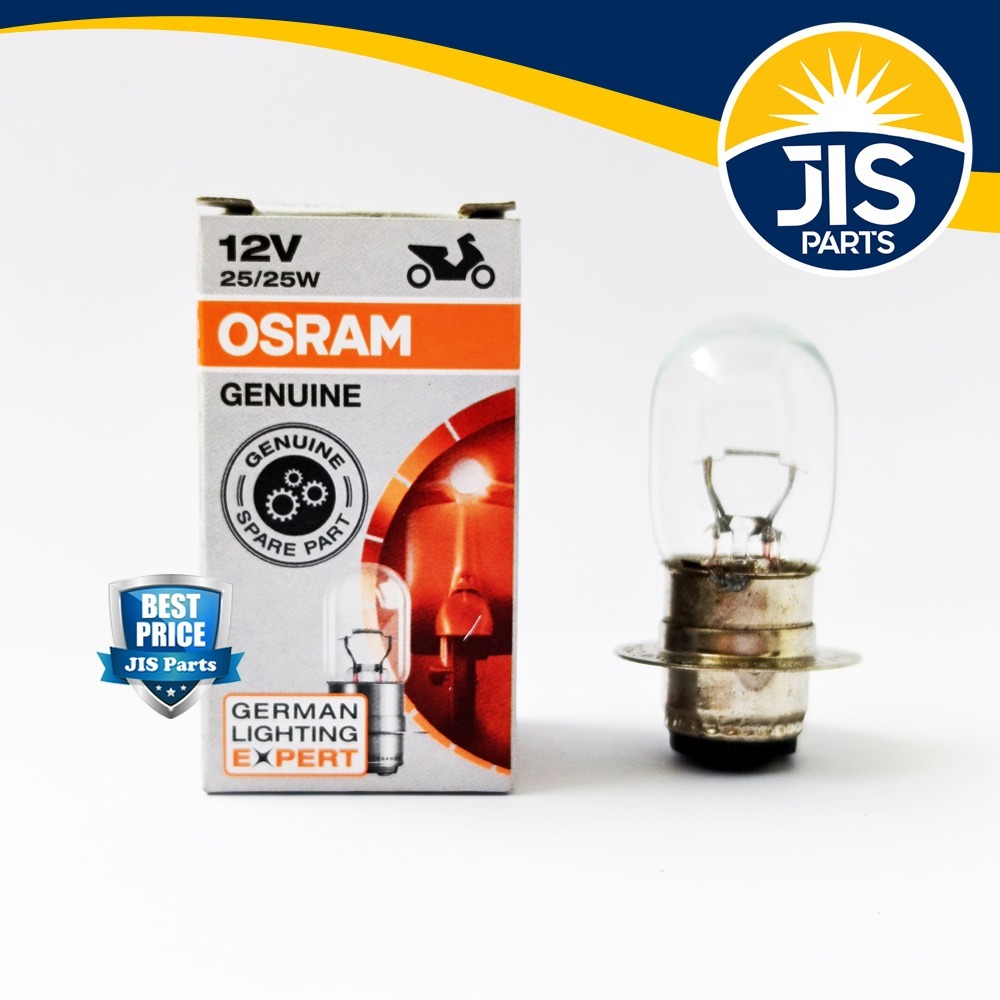 Bohlam OSRAM NON Halogen PIJAR Lampu Depan Motor Bebek Matic 25W, 32W ORIGINAL