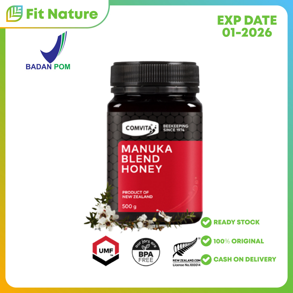

Madu Manuka Honey Comvita New Zealand Murni Alami Blend 500gr - Antibakteri Antioksidan