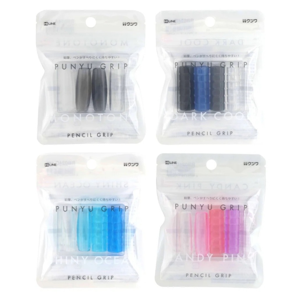 

Kutsuwa Punyu Pencil Grip Triangular Circular Elastomer Rubber Grip Handle Untuk Pensil Pulpen