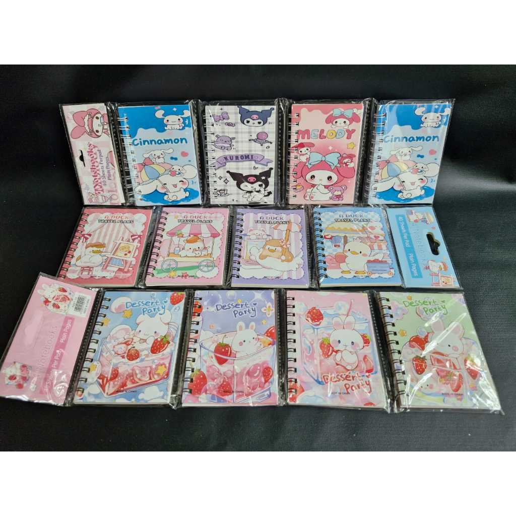 

(Dapat 4PCS) Notebook Spiral Fancy 1 Set ISI 4 pcs / Buku Catatan Mini Buku Kecil Lucu Motif Anak-anak