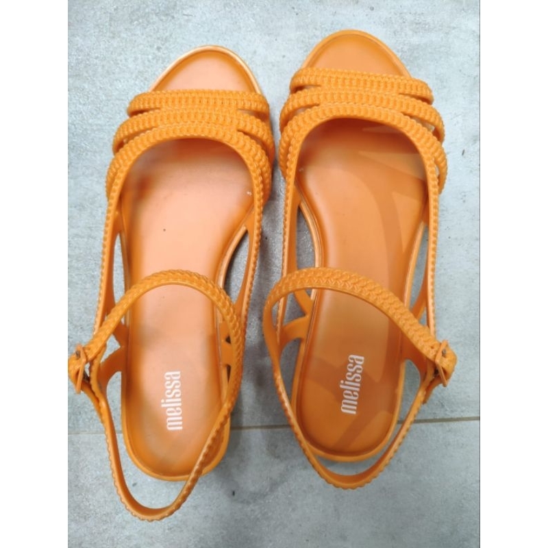 preloved melissa femme classy orange (original) size 37